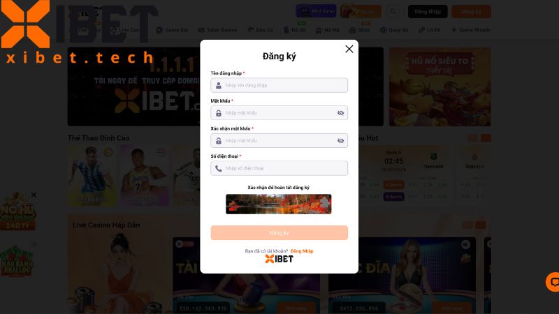 Hướng dẫn đăng ký Xibet nhanh chóng cho người mới 