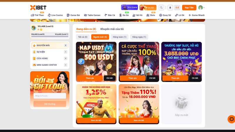 Những gói khuyến mãi Xibet hấp dẫn nhất năm 2026