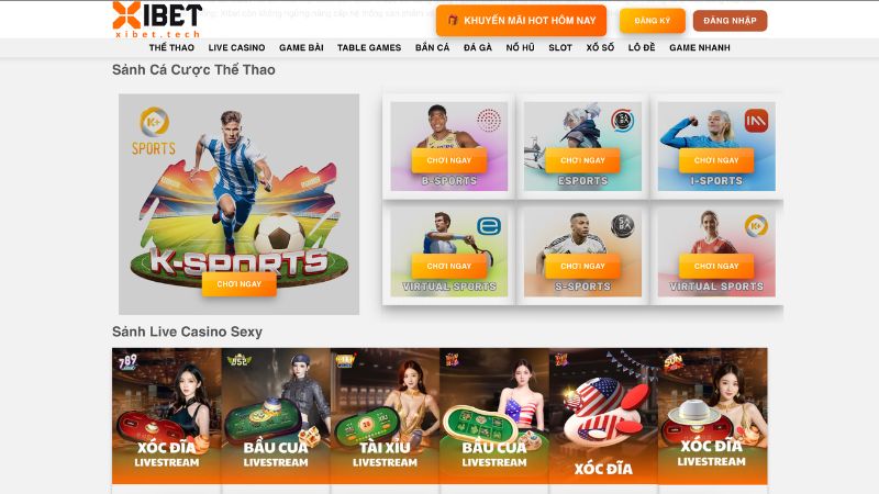 Những sảnh cá cược hấp dẫn không nên bỏ qua trên Xibet